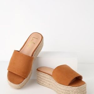 Platform espadrille sandals